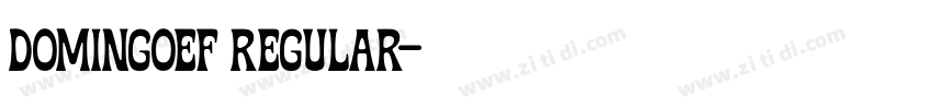 DomingoEF Regular字体转换
